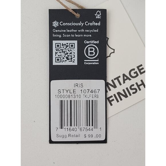 The Sak Iris Leather Crossbody Wristlet Smartphone Wallet NWT Retail $99 - Picture 11 of 11